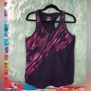 Tek Gear Dry Tek Sleeveless Blue Pink and Purple Tank Top Size L
